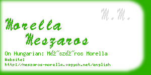 morella meszaros business card